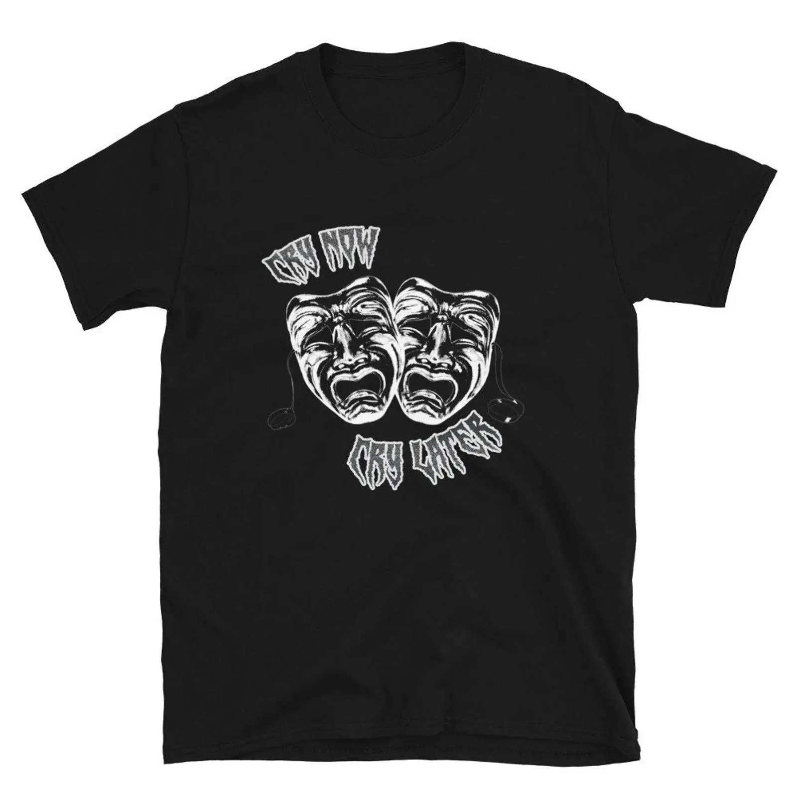 Vintage Fashion Now - Cry Now Later Theater Masks Tシャツ