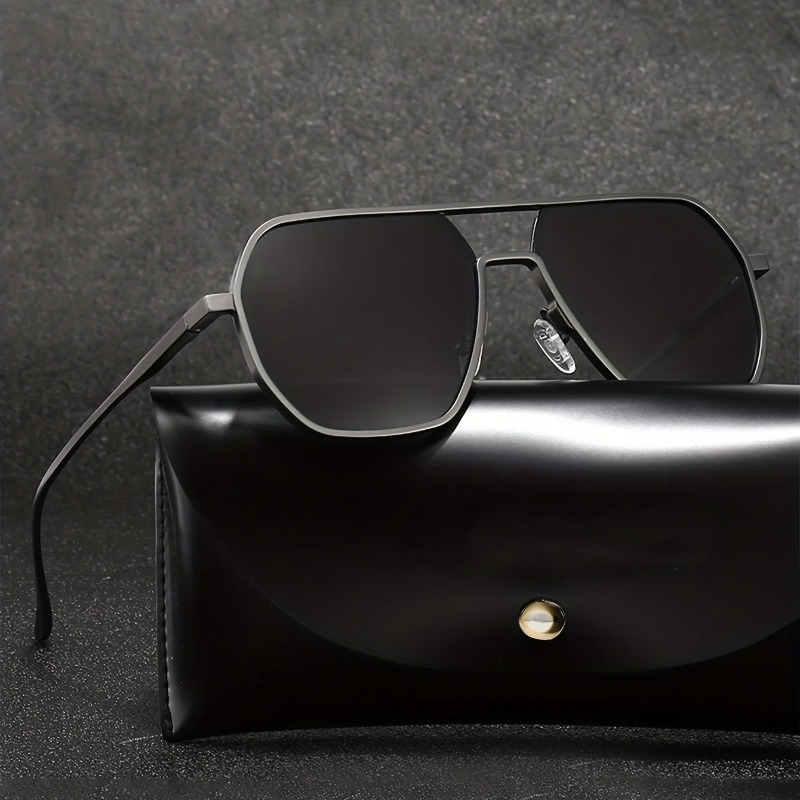 Vintage Fashion Enthusiasts - ヴィンテージ偏光サングラス男性ファッションブラックシェードアイウェアレトロトレンディブランドデザインサングラス運転釣りユニセックス