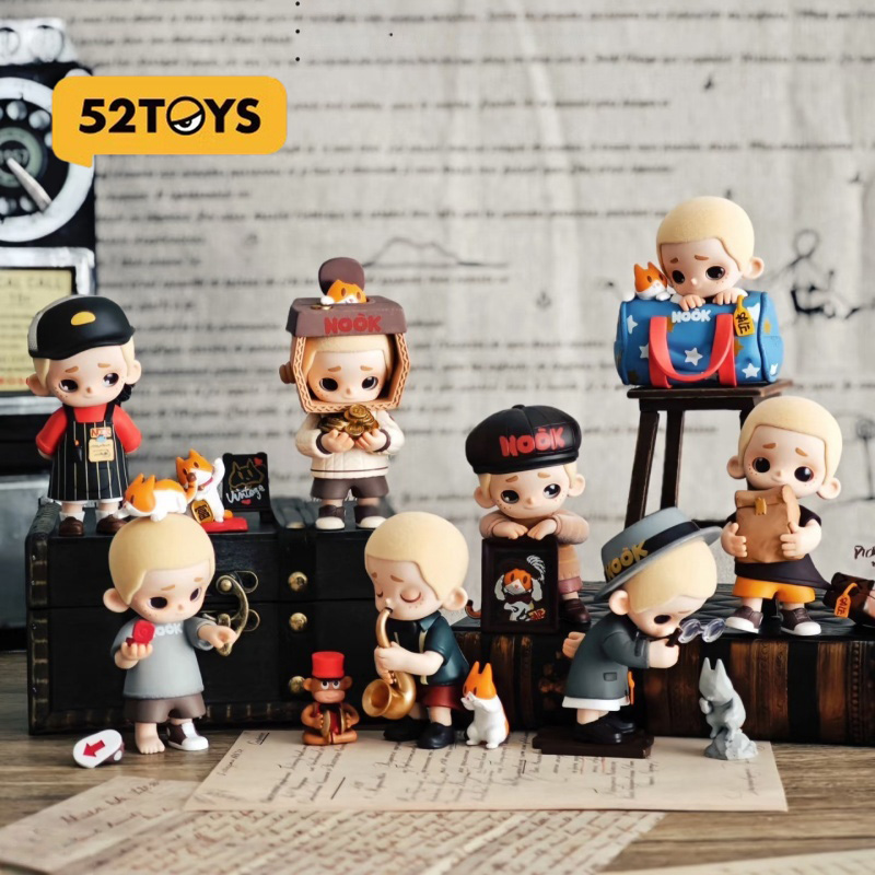 Fashion Y Vintage - 52toys Nook ヴィンテージストアシリーズ ファッショナブルなブラインドボックス ビニール製人形おもちゃ アニメグッズ