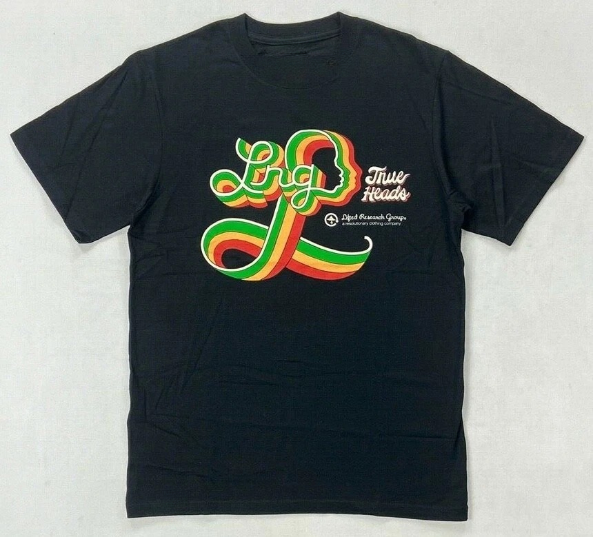 Vintage Fashion Research - ホットLRGリフテッド・リサーチグループ プレミアムグラフィックコットンTシャツ ユニセックス 半袖 ファッションブランドTシャツ ラグジュアリーカジュアル