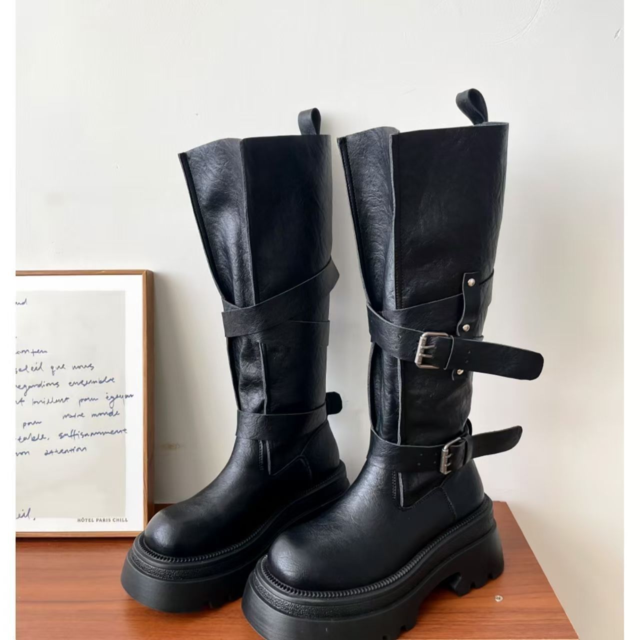 2026年ニューヴィンテージ厚底レディースニーハイブーツファ - Vintage Old Fashion のレビューと価格