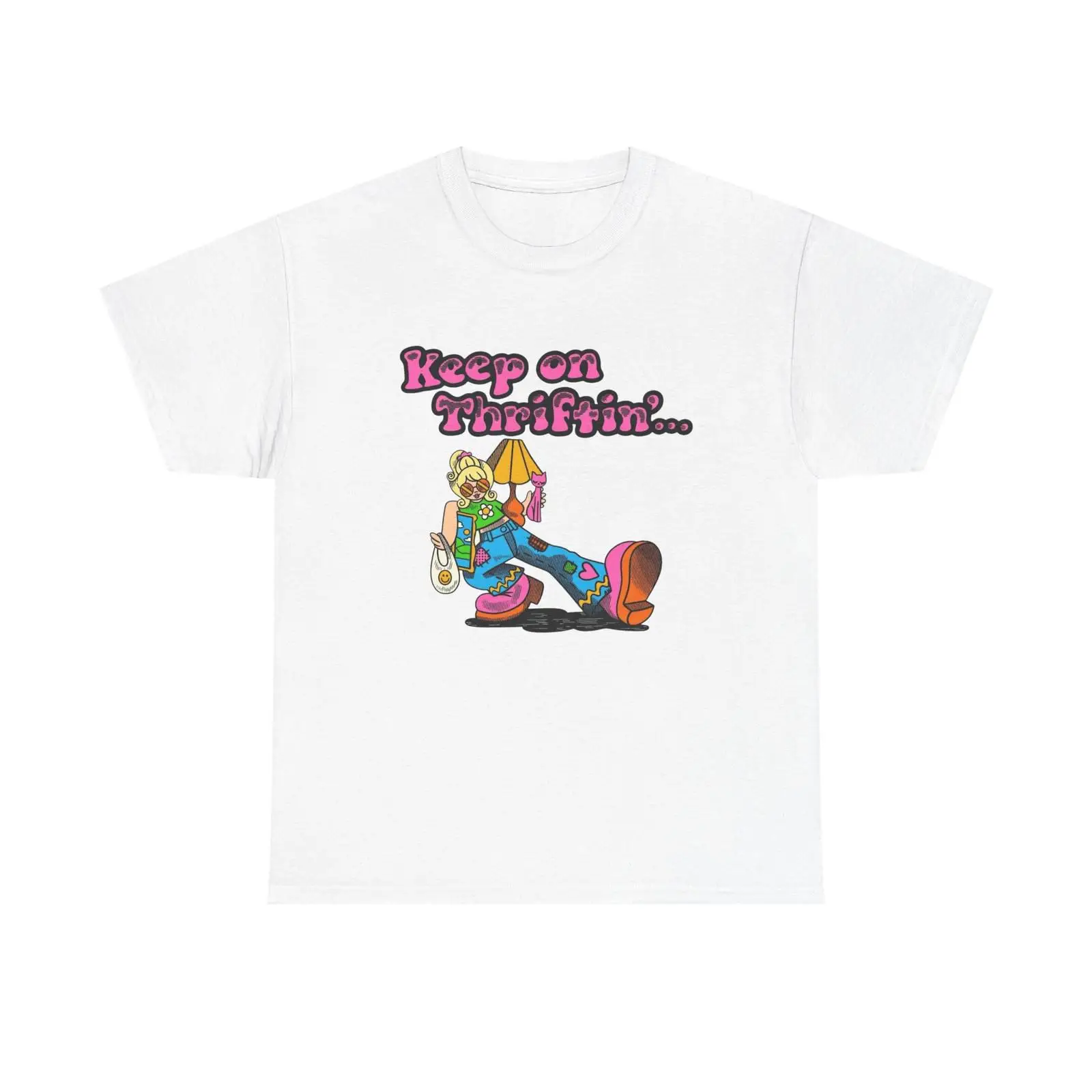 Keep On Thrifting 面白い T シャツ 新品 - Thrift Vintage Fashion Usa のレビューと価格