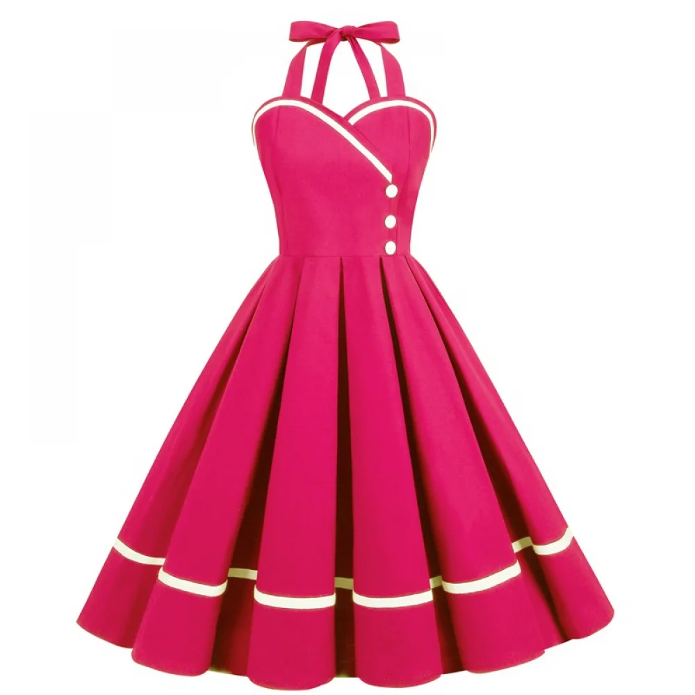 ハロウィン 50 年代 60 年代 80 年代レトロドレス女 - Vintage Fashion Dresses のレビューと価格