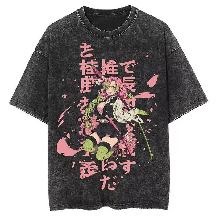 2026年新作アニメ「鬼滅の刃」甘露寺蜜璃高品質Tシャツ男女 - Fashion Y Vintage のレビューと価格