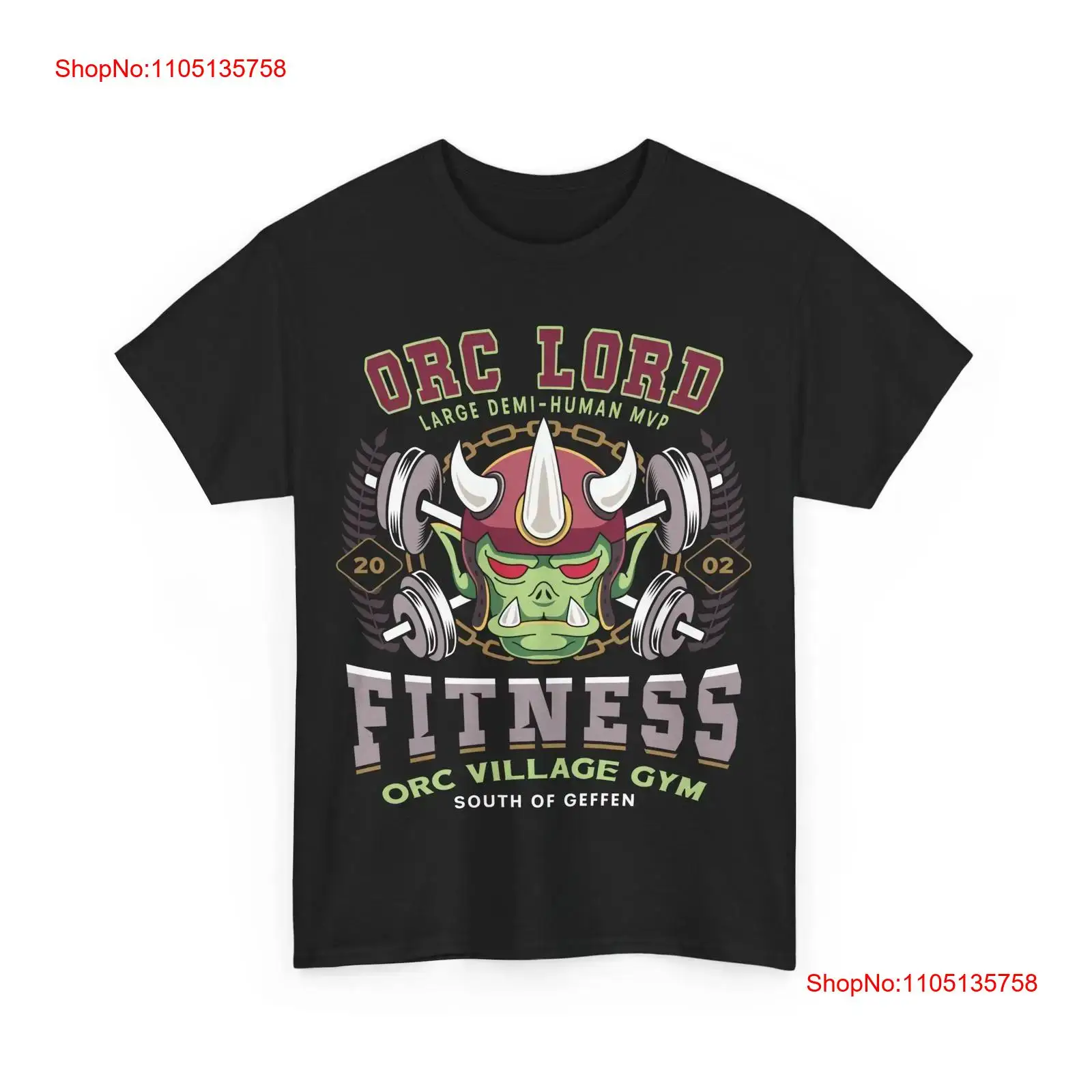 Geffen Orc Village フィットネス T シャ - Vintage Fashion Videos のレビューと価格