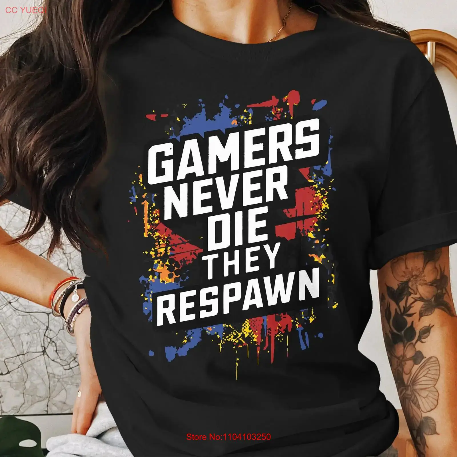 ゲーマーズ・ネヴァー・ダイ・ザ・リスポーン Tシャツ 面白い - Vintage Fashion Videos のレビューと価格