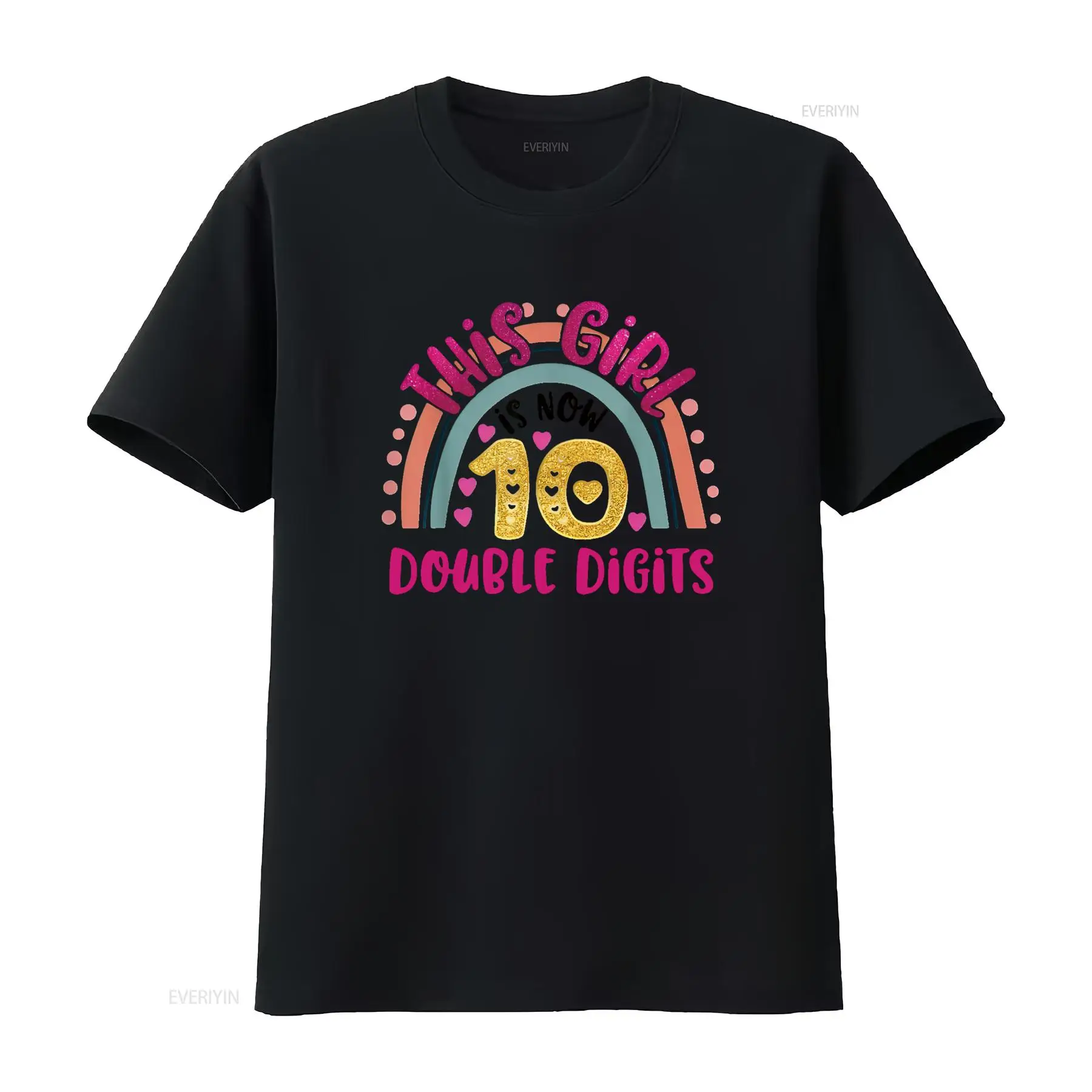 この女の子は今、10歳です。ダブルディジットバースデーTシャ - Vintage Fashion Now のレビューと価格