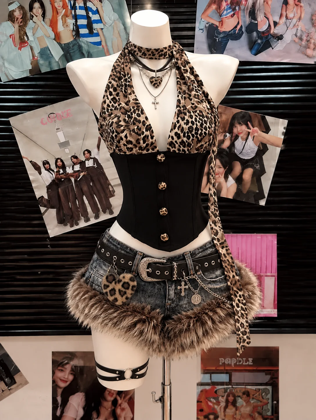 レディース パンク サブカルチャー Y2K 2点セット クロ - Vintage Fashion Club のレビューと価格