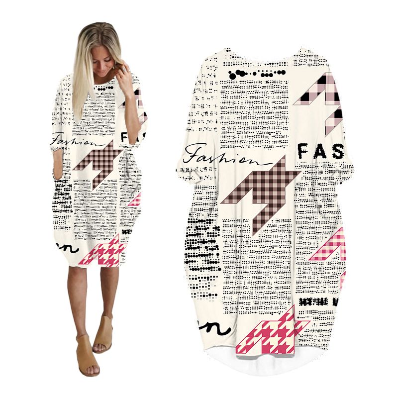 Cloocl-新聞の3Dプリント,女性のストリートウェア,オ - Vintage Fashion Newspaper のレビューと価格