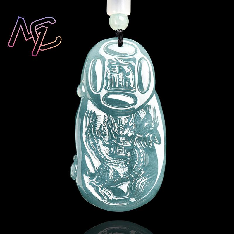 ミャンマー翡翠富の神ペンダントネックレスファッションアクセサ - Vintage Fashion Necklace のレビューと価格