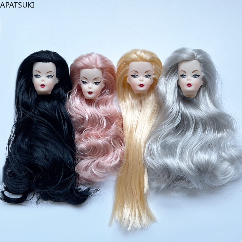 青い目のウェーブカールヘアドールヘッド、11.5インチドール - Fashion Y Vintage のレビューと価格