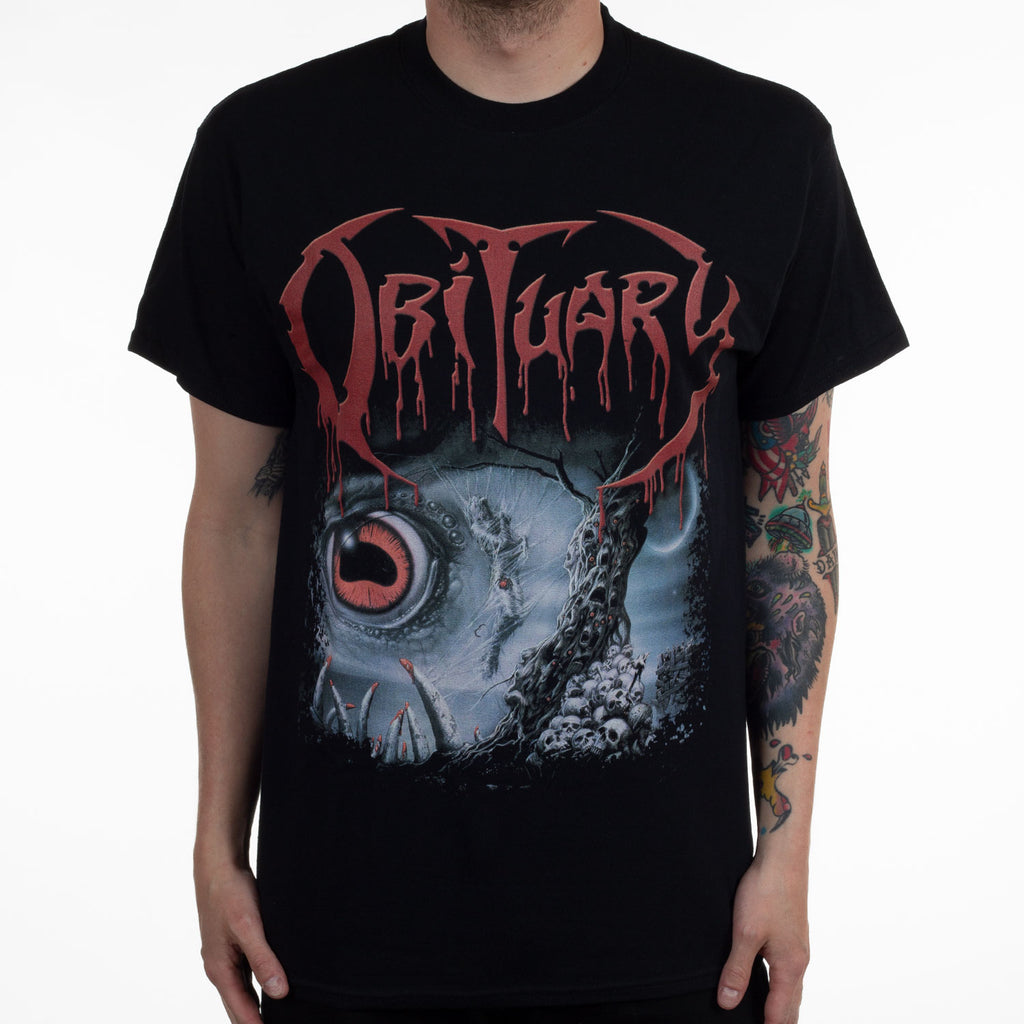 オビチュアリーバンドグラフィックコットン Tシャツユニセック - Vintage Fashion Obituaries のレビューと価格