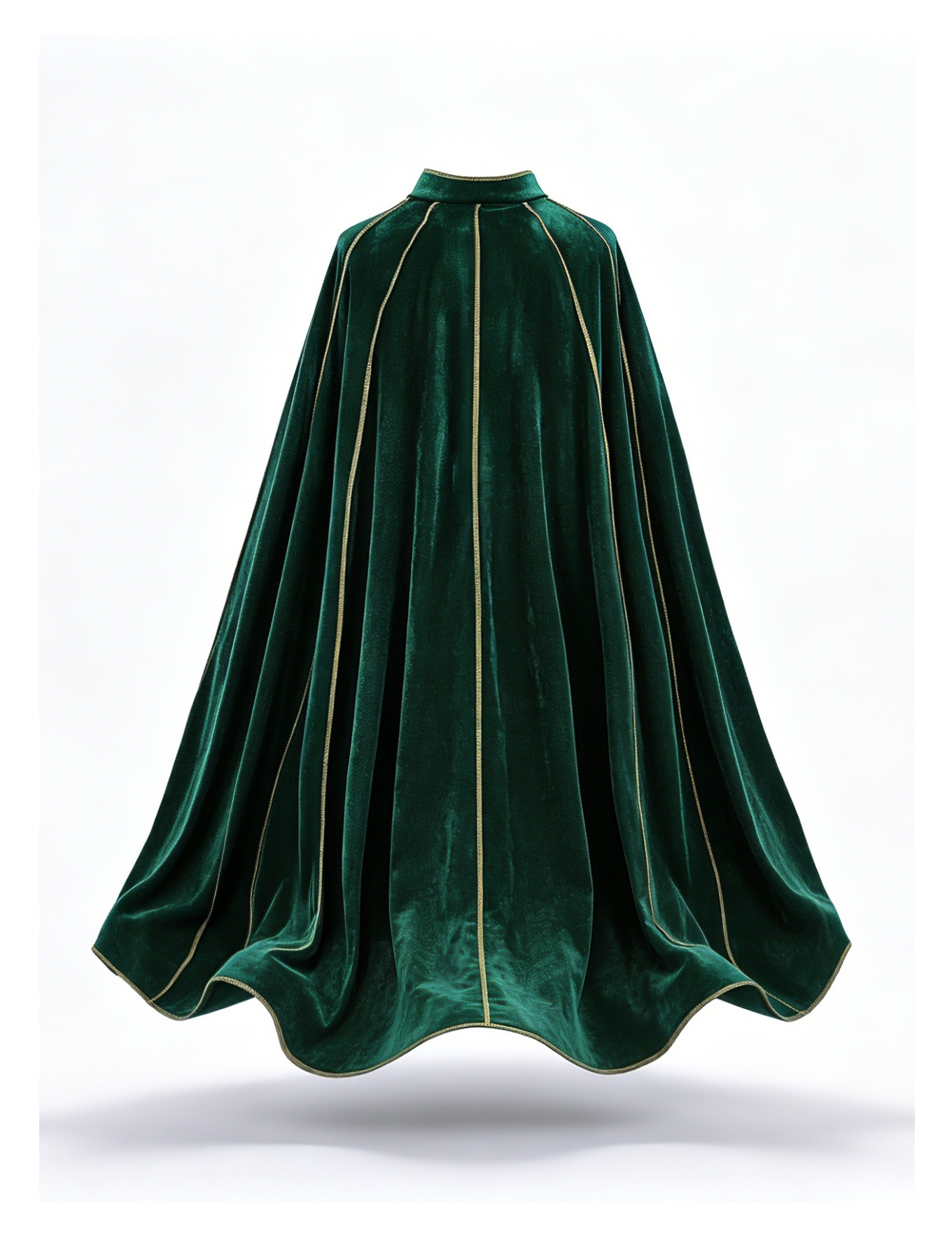 女性用ヴィンテージグリーンベルベットケープマント、ゴールドト - Vintage Fashion Dresses のレビューと価格