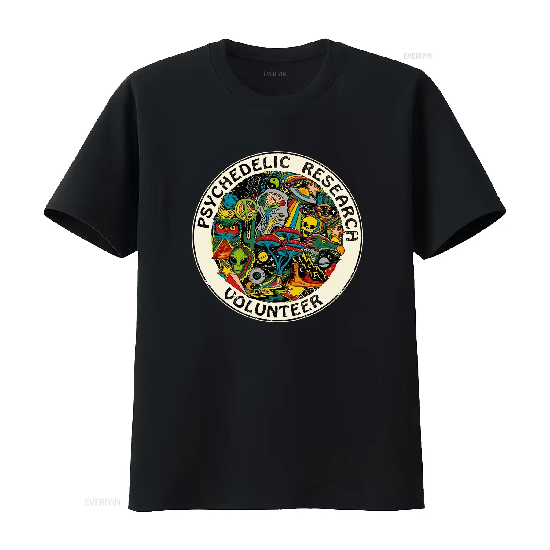 サイケデリック調査ボランティアTシャツ クールなデザイン ヴ - Vintage Fashion Research のレビューと価格