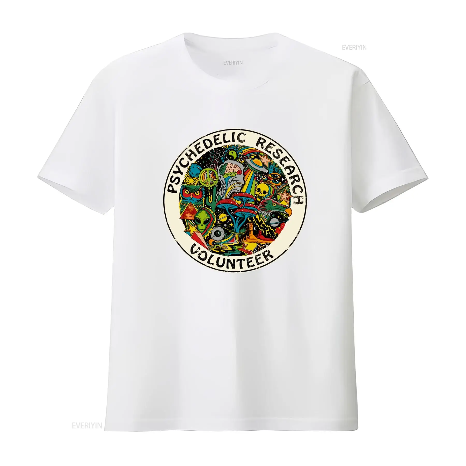 サイケデリック調査ボランティアTシャツ クールなデザイン ヴ - Vintage Fashion Research のレビューと価格