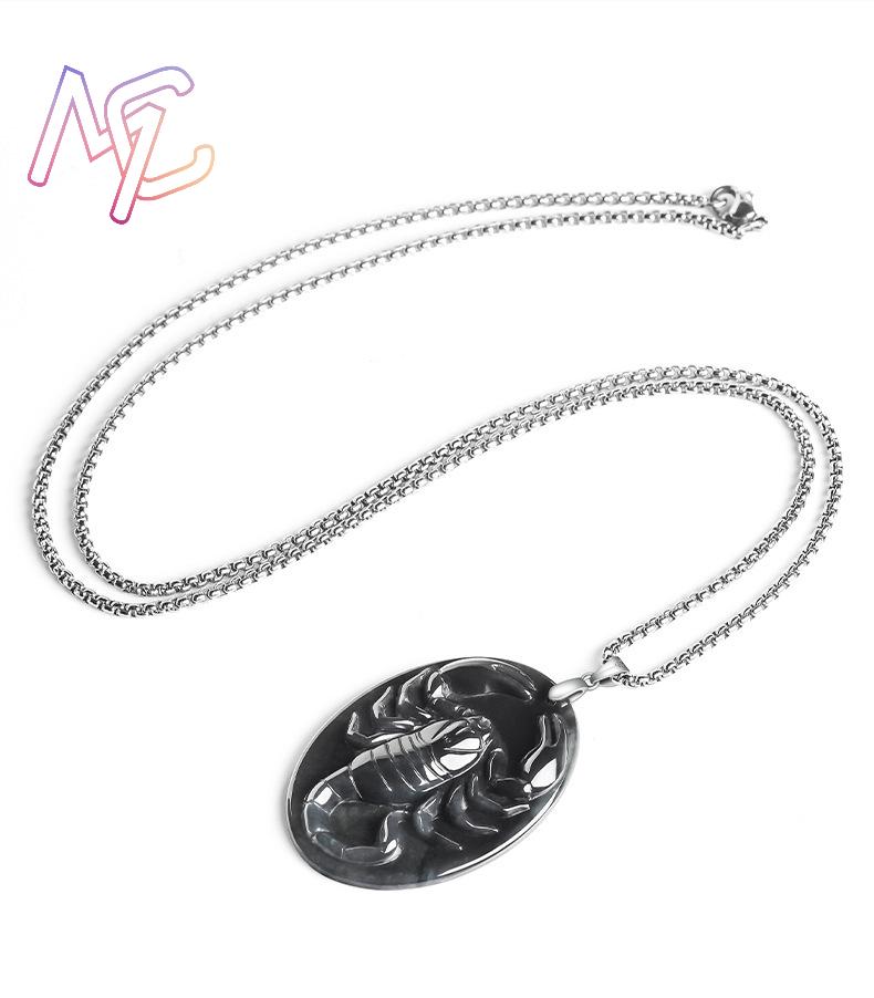 ミャンマー翡翠サソリペンダントネックレス高級デザイナーファッ - Vintage Fashion Necklace のレビューと価格