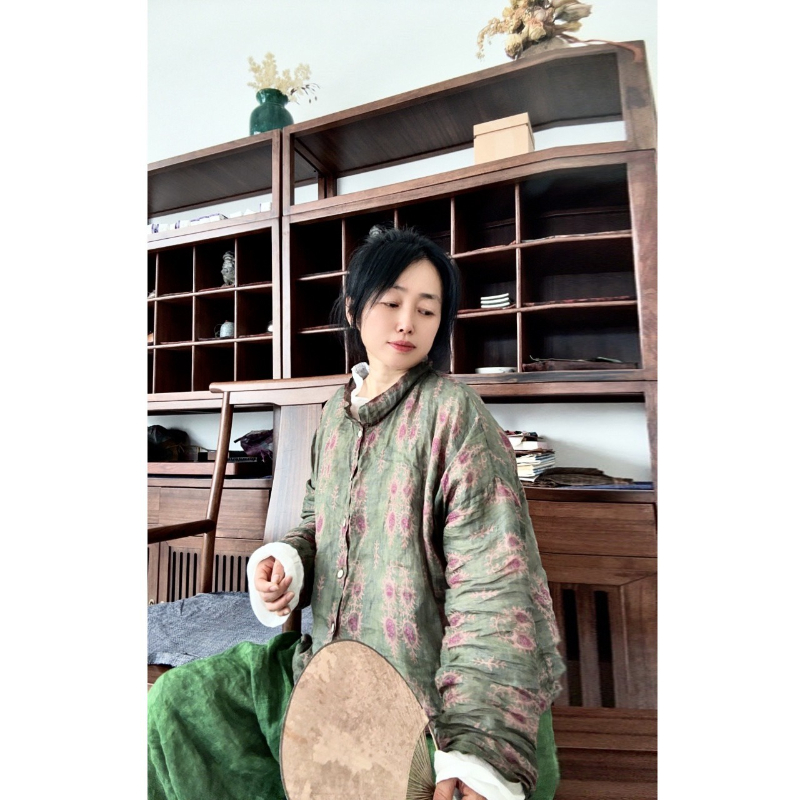 ラミー長袖花柄プリントラミー薄手シャツとトップス レディース - Crop Cardigan Vintage のレビューと価格