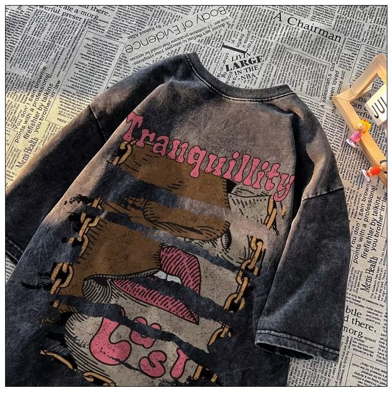 ヴィンテージ ウォッシュド ブラック ニュースペーパー バタ - Vintage Fashion Newspaper のレビューと価格