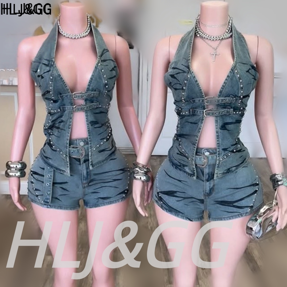 HLJ&GG ブルーヴィンテージデニム中空アウトツーピースセ - Vintage Fashion Club のレビューと価格