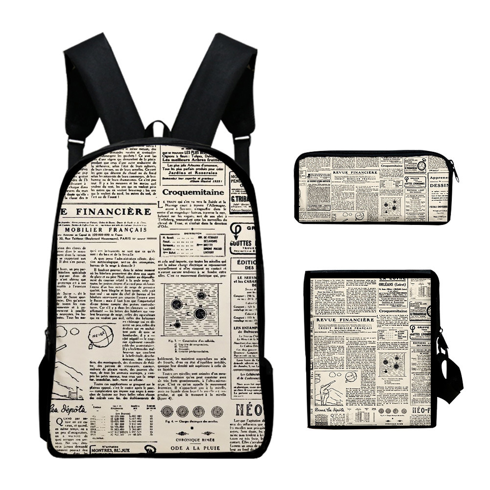 クラシックノベルティヴィンテージ新聞紙 3D プリント 3  - Vintage Fashion Newspaper のレビューと価格